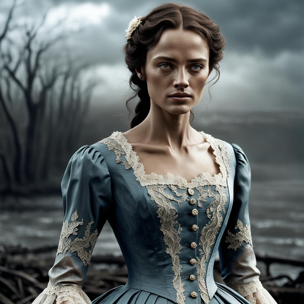 Stunning Young Woman Captured in 3D Cartoon Pixar Style