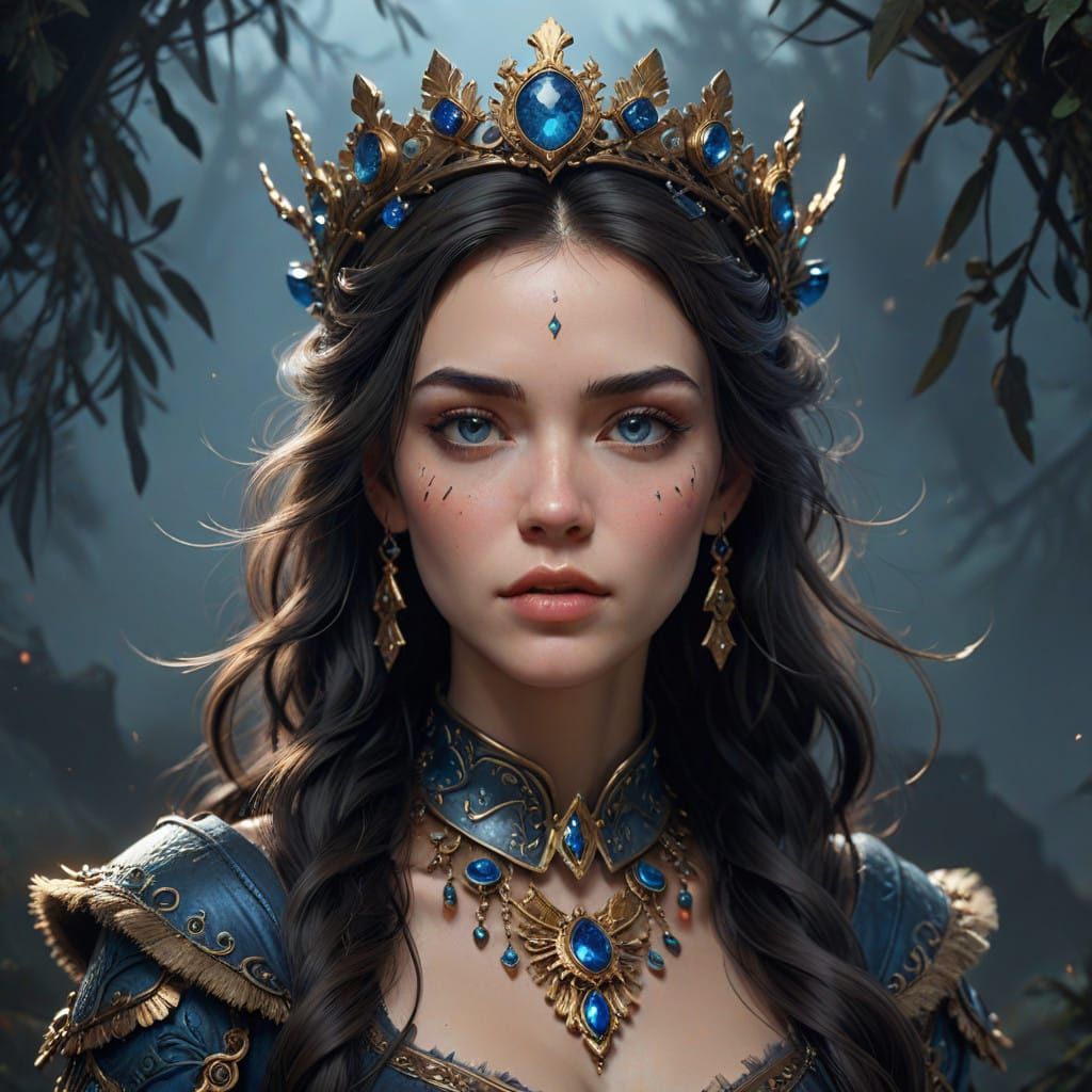 Ethereal Queen in Regal Splendor