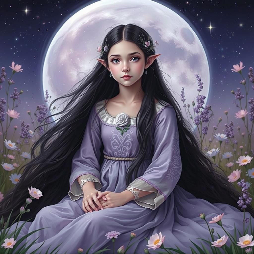 Xina, little moon elf girl.