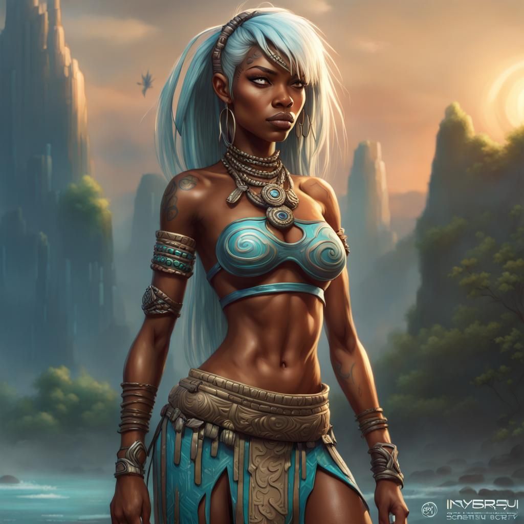 Kida of Atlantis in Hyperdetailed Fantasy Art