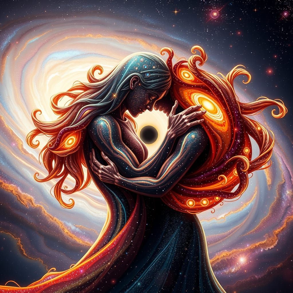 Cosmic Dance of Galaxies in Ethereal Embrace