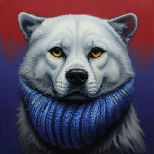 Canine with Distressed Throat