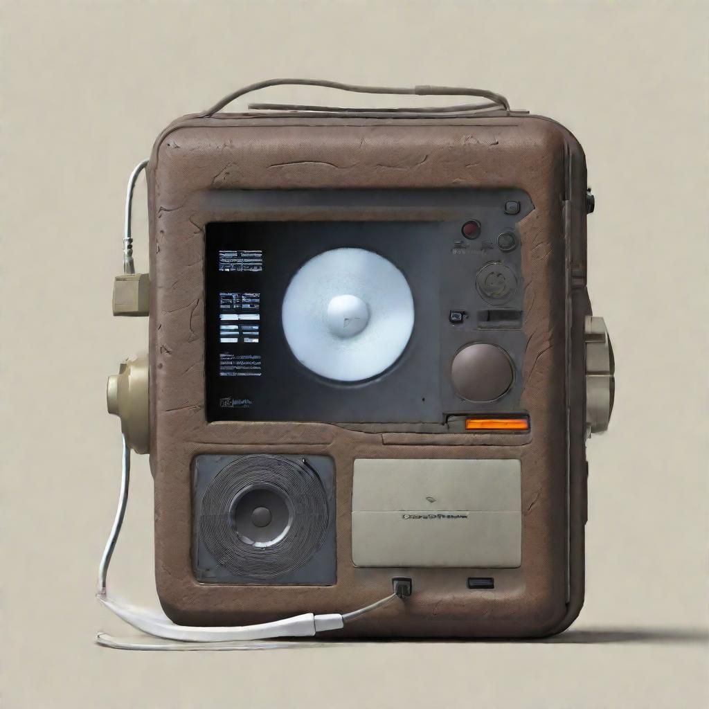 Caveman Walkman with Stone Age Media Player