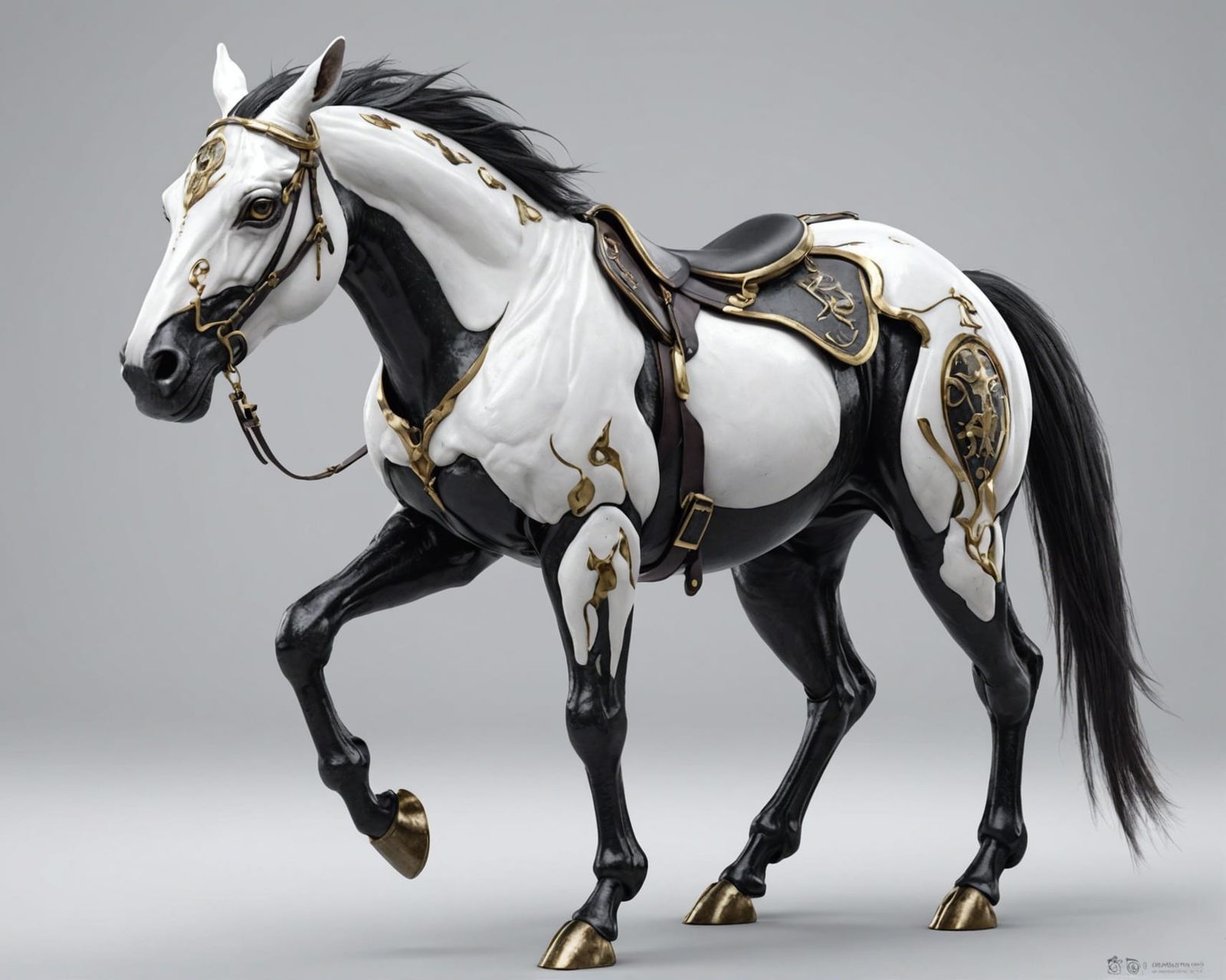 Frog Horse Hybrid in 3D Anime Style