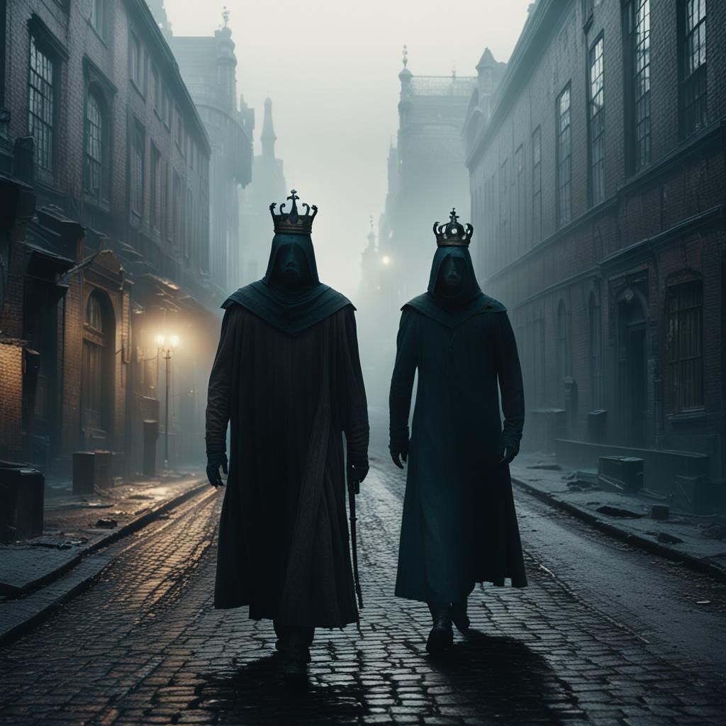 Ghostly King Walks a Misty Road