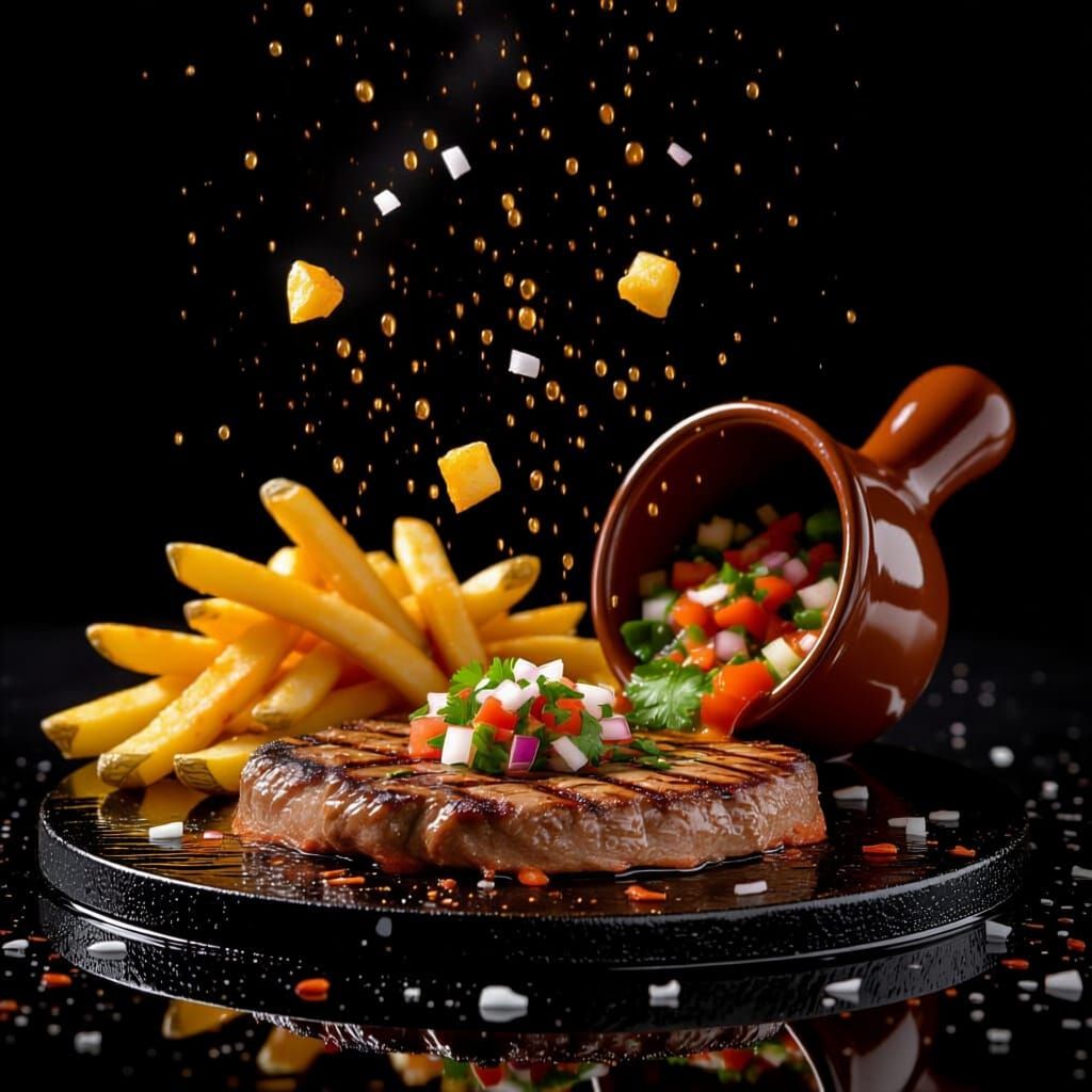 Churrasco Explosion on Hot Griddle