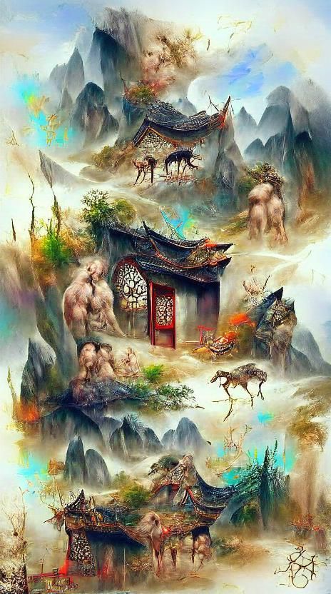 Asian-Inspired High Fantasy Art: Echoes of Chaos