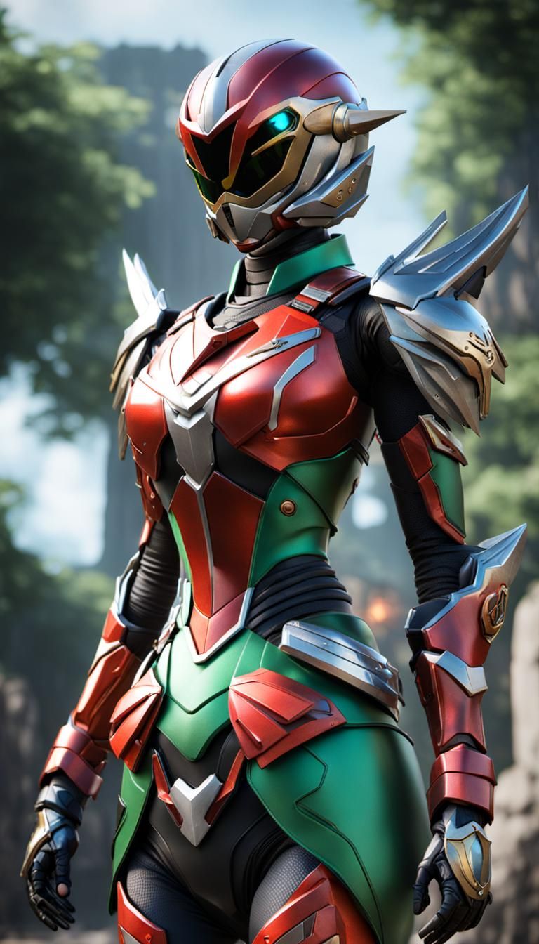 Kamen Rider Girls with Starling Bird in 3D