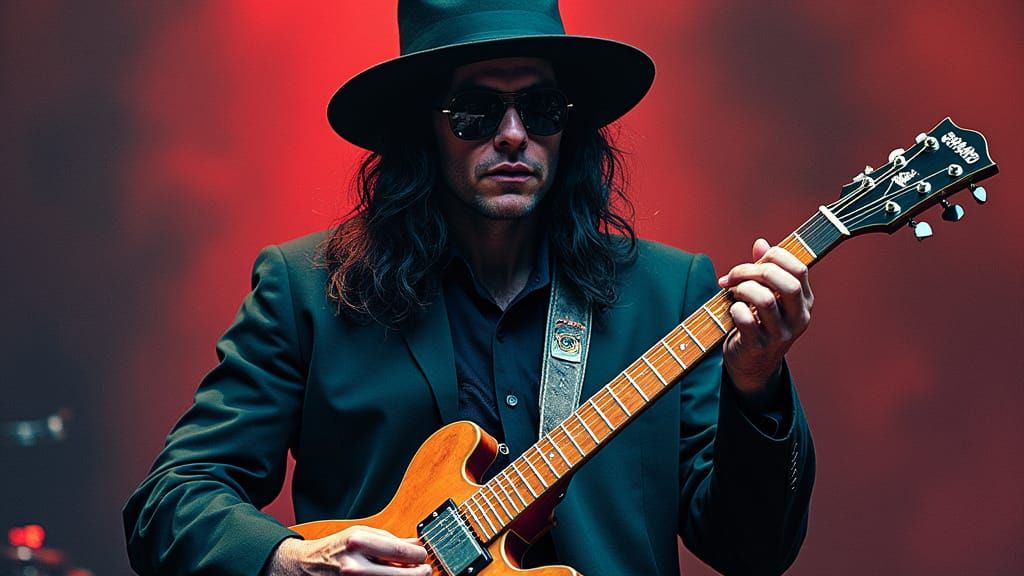 Nodal Angel: 1970s LP Cover with Abstract Art