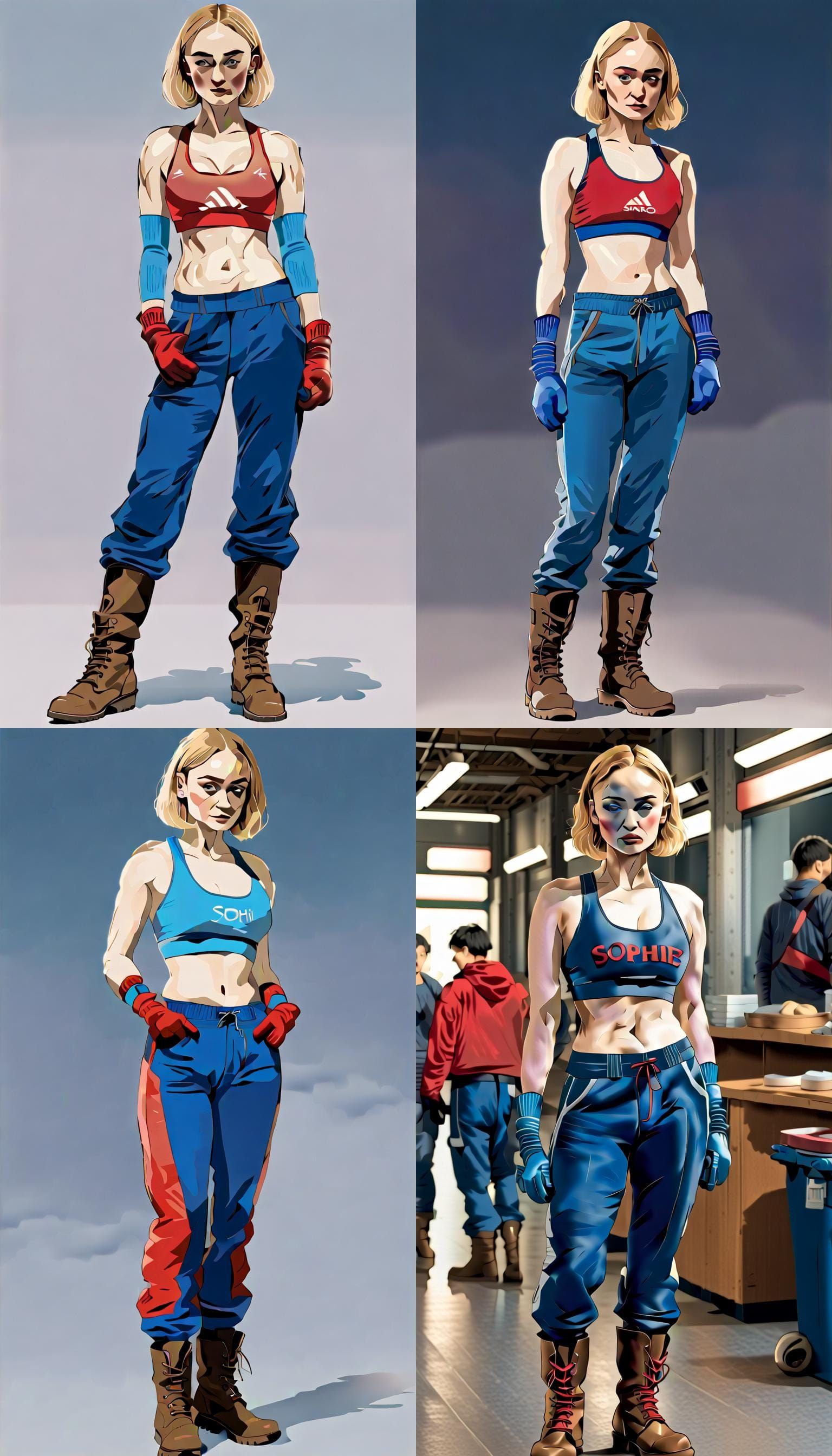 Character Portrait in Anime Key Visual Style