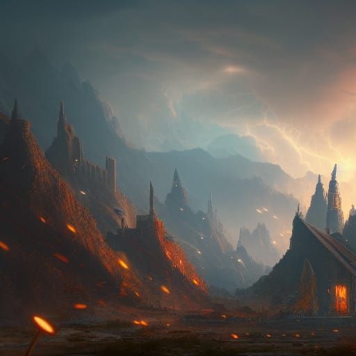 Fantastical Thunder Concept Art in 8k Resolution