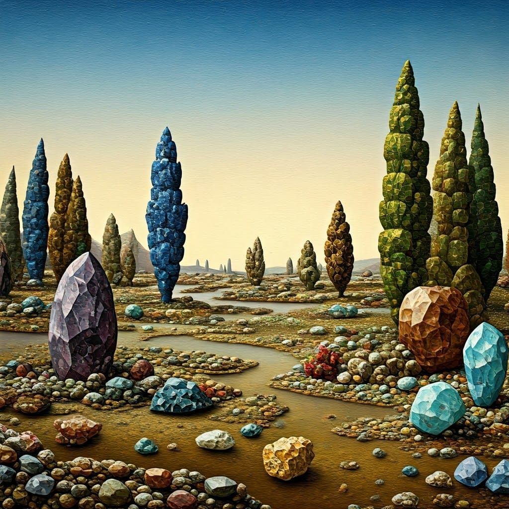 Sparse gemstone forest