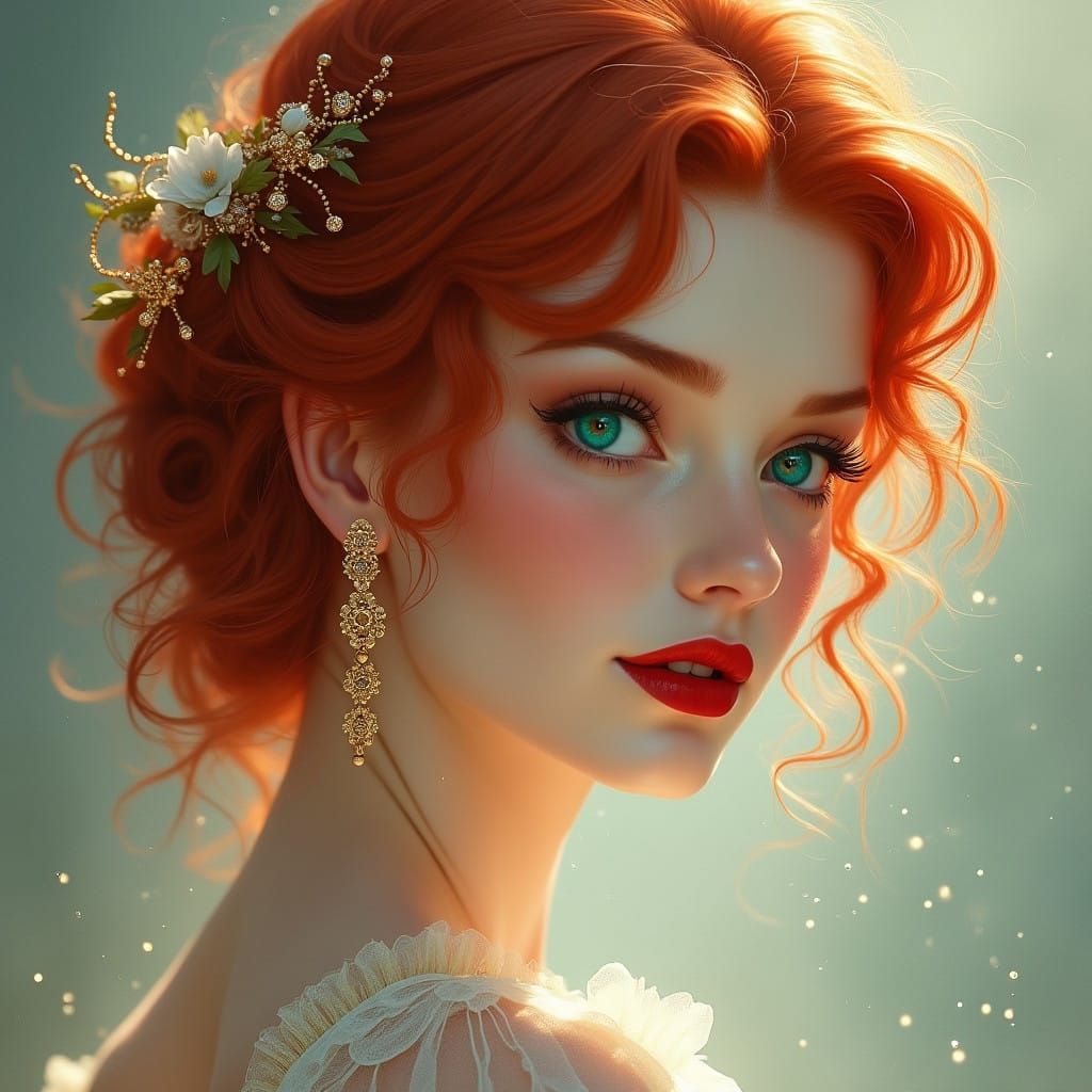 Ethereal Portrait in Dreamlike Beauty Style
