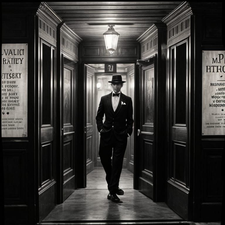 1920s Speakeasy Doorway at Night