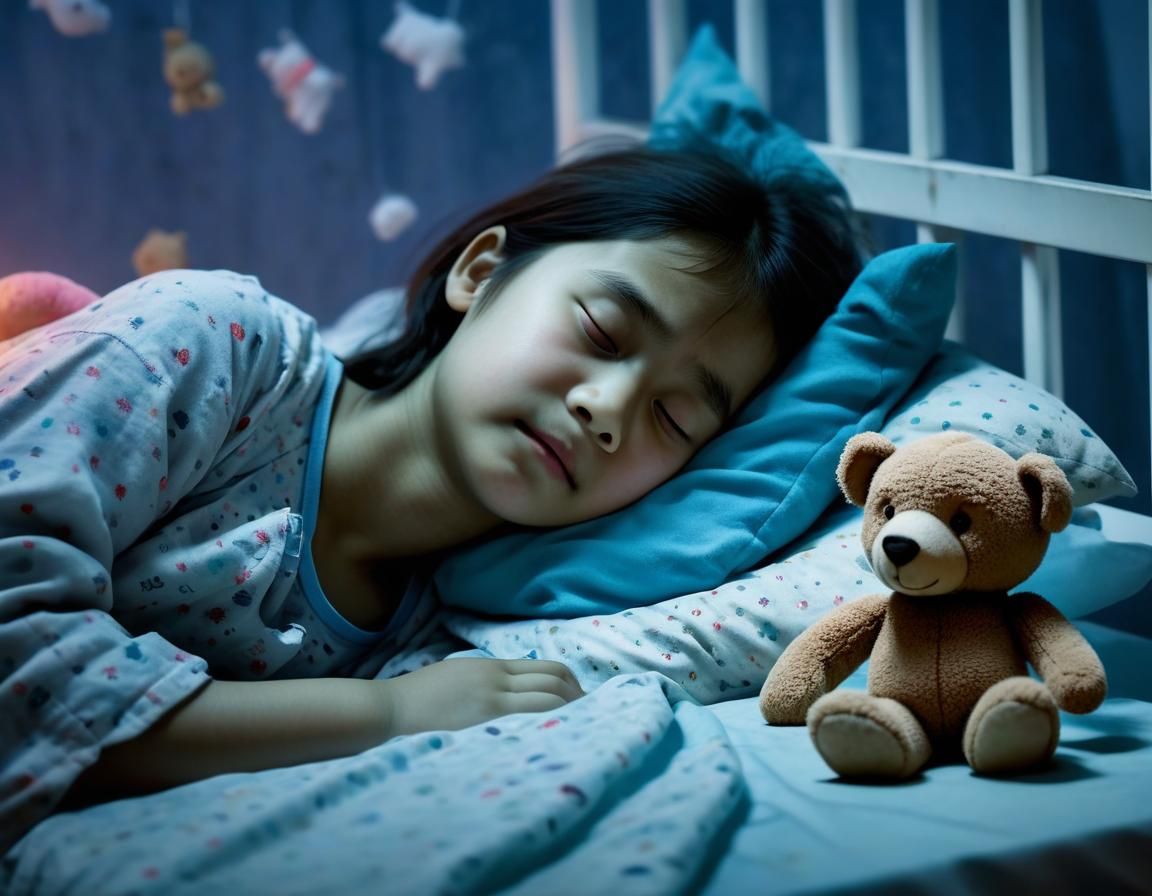 Ghostly Mother Watches Over Sleeping Child