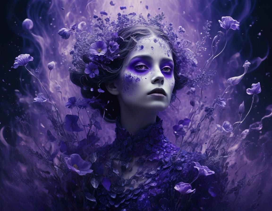 Ethereal Abstract Floral Art in Ultra HD