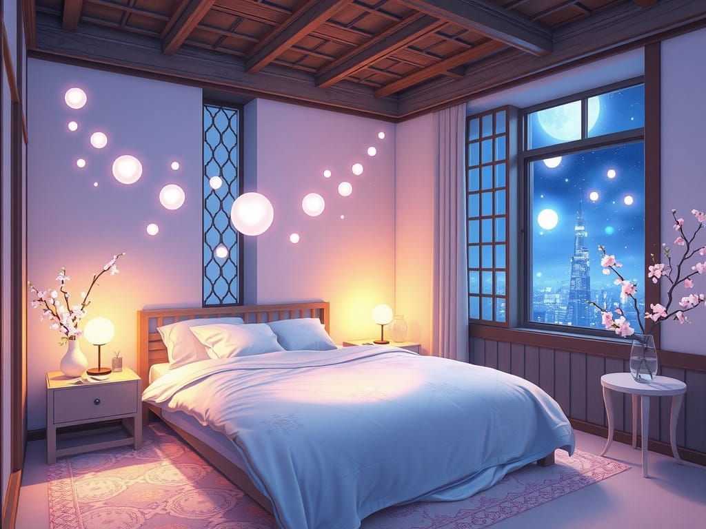 Whimsical Dreamscapes in Anime Style
