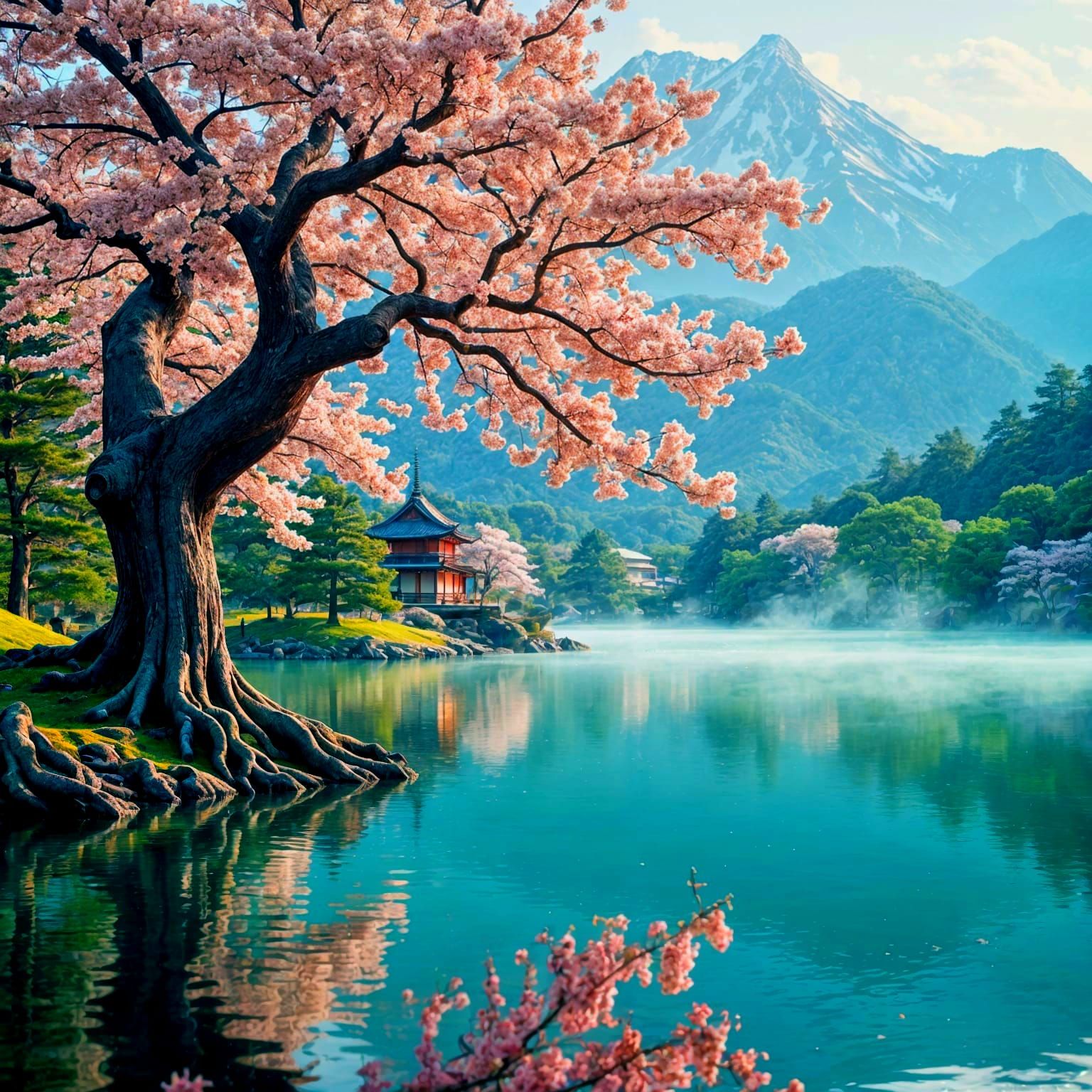 <lora:Boone:1.0> Ancient sakura tree