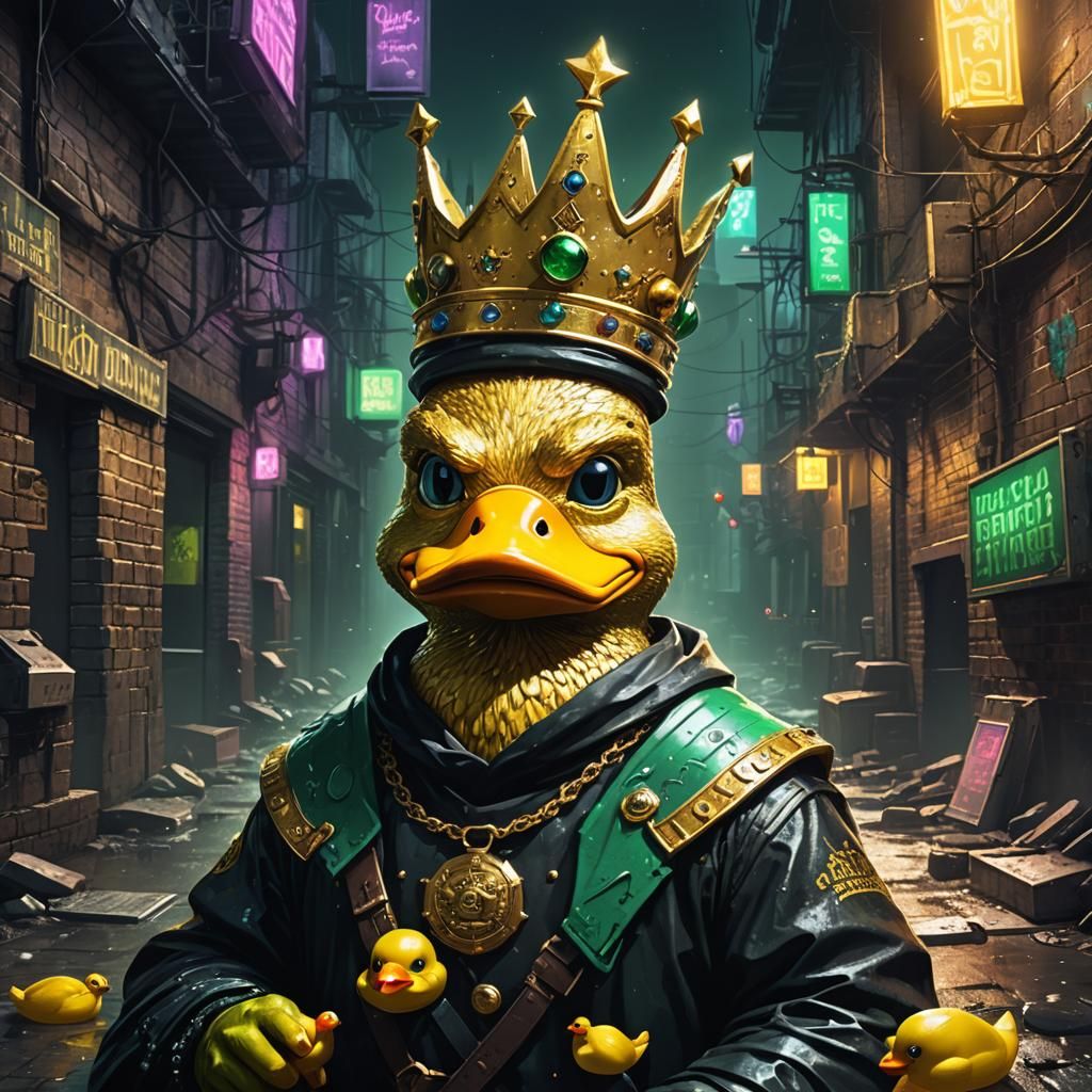 Rubber Ducky Criminal Overlord Wanted Poster: Cyber Gemstone...