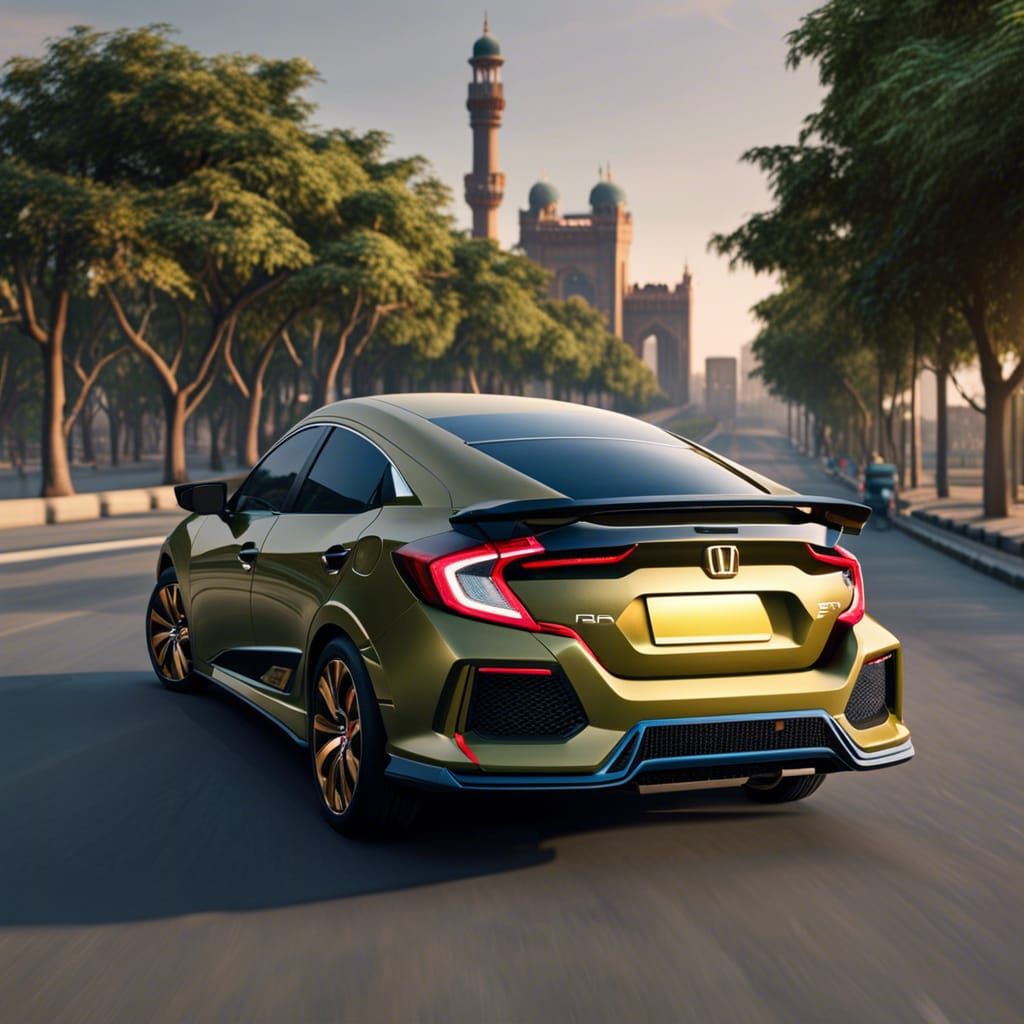 Ultra-Realistic 2023 Honda Civic in Lahore, 8K