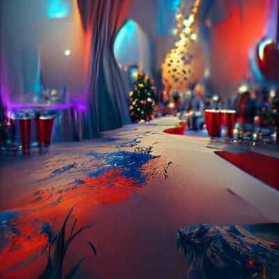 Fantastical Christmas Party Concept Art