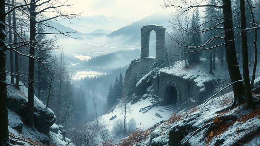 Ethereal Fantasy Realm, Inspired by Frazetta's Dark Magic