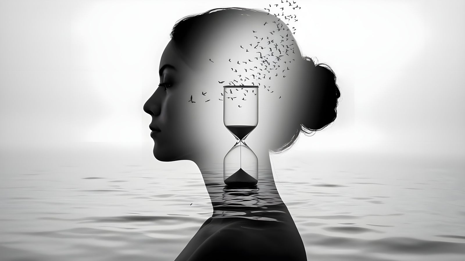 Serene Contemplation Transforms into Ethereal Flight