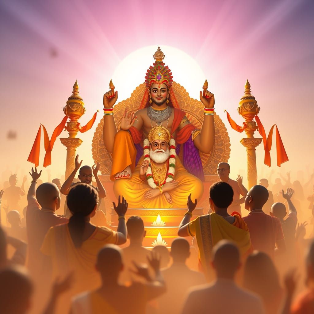 Guru Purnima Festivities in 3D Digital Art