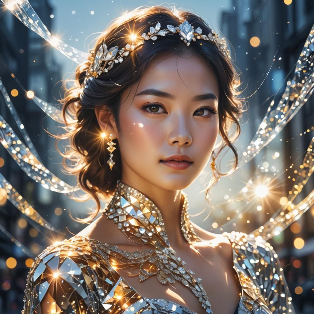 Elegant Woman in Suehiro Manuo Style