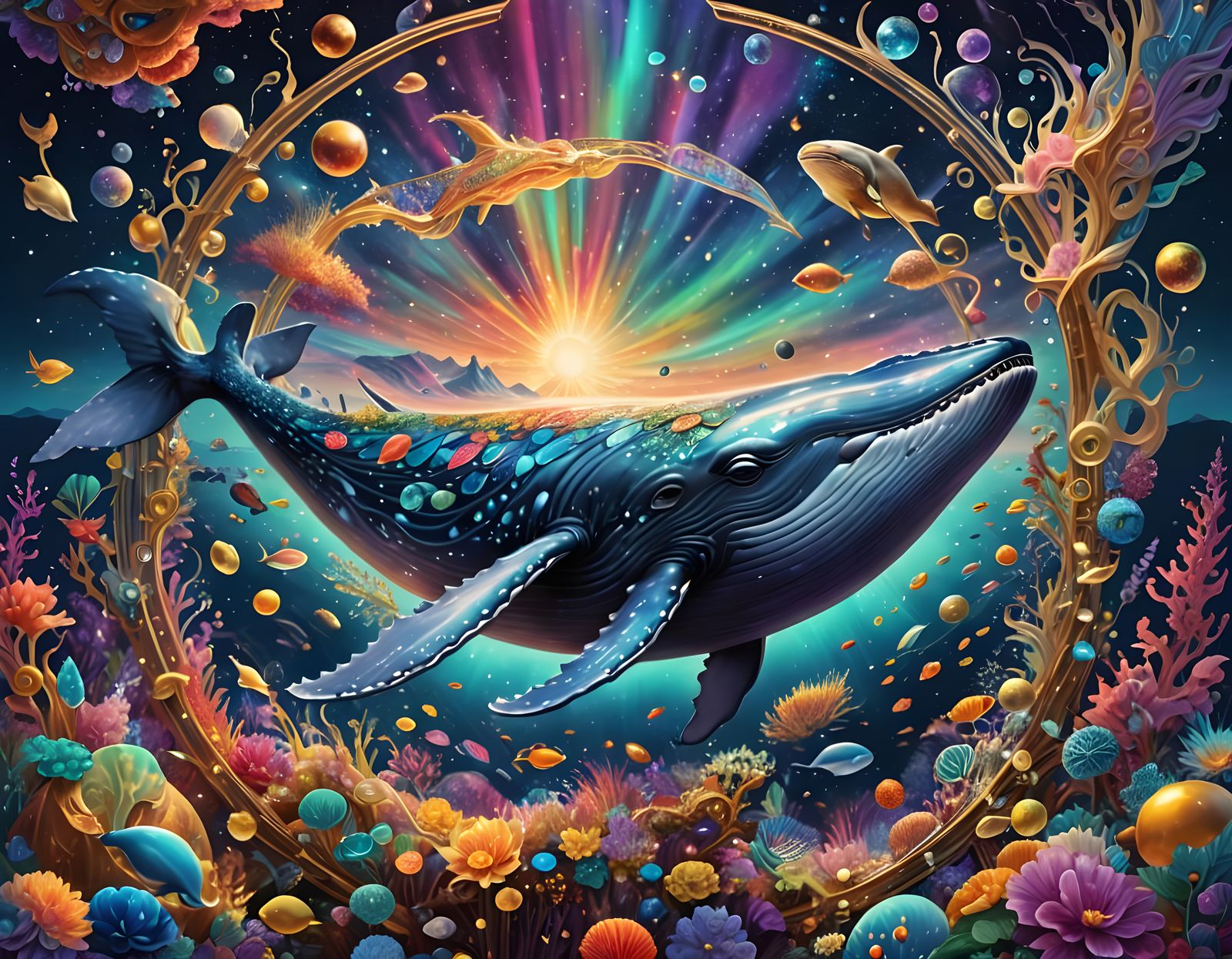 Extremely gorgeous whale