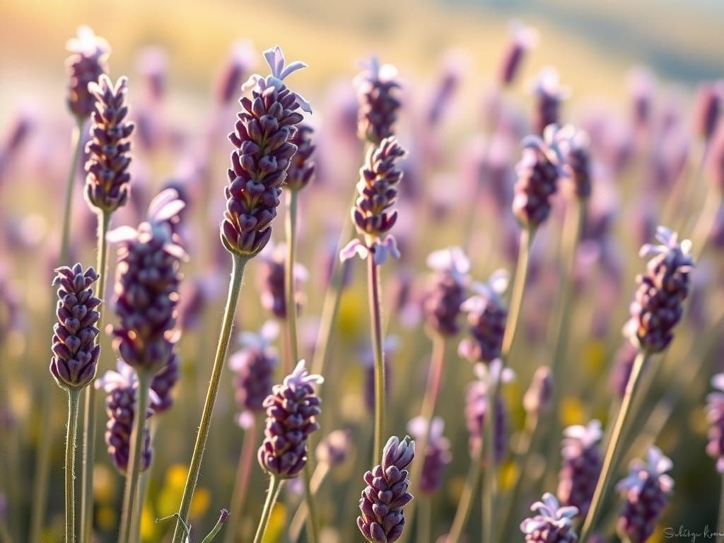 Lavender Field Impressionistic Dreamscape