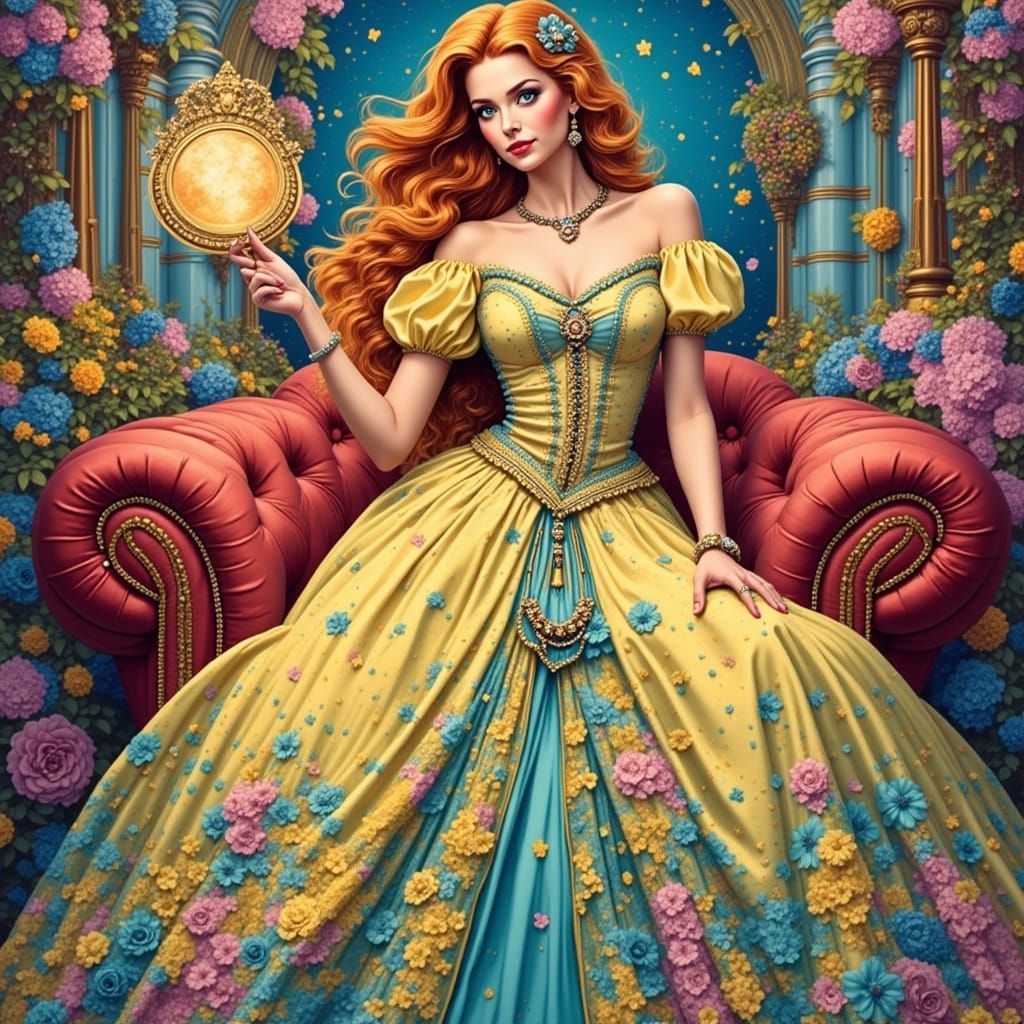 Enchanting Princess in Josephine Wall Style