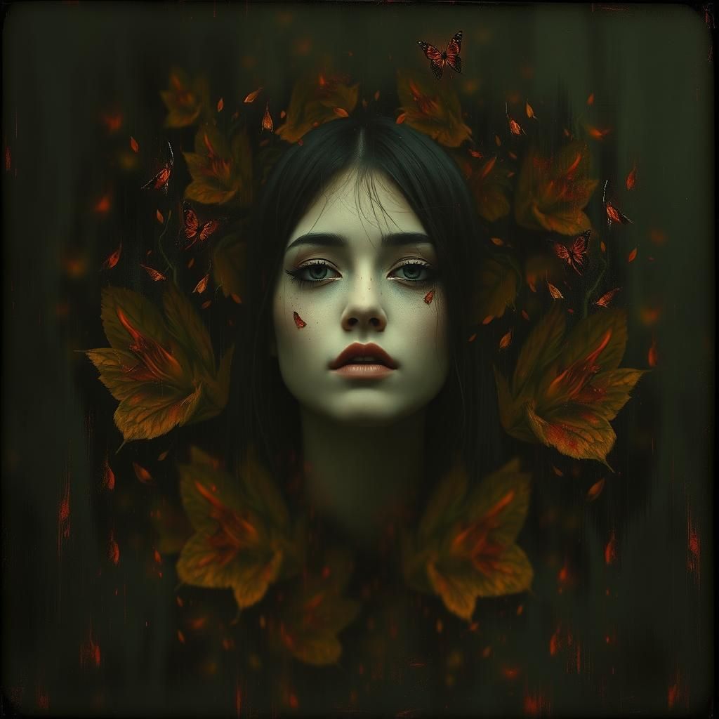 Earthy Woman Portrait in Fantasy Art Style