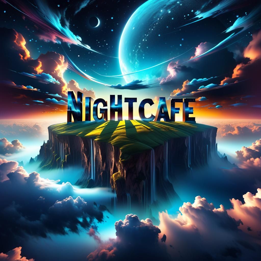 Nightcafe Cloudscape in Fantasy Landscape