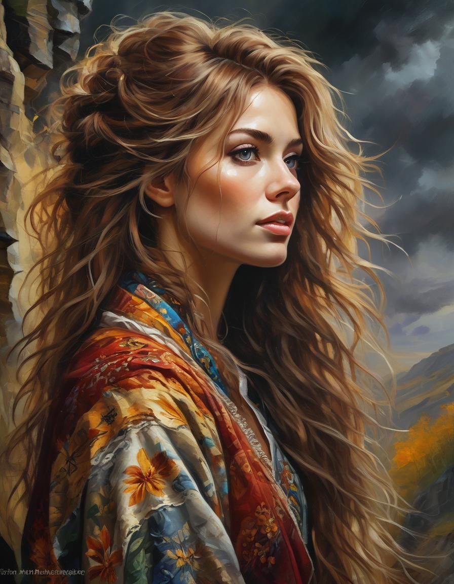 Portrait of a Autumn Woman