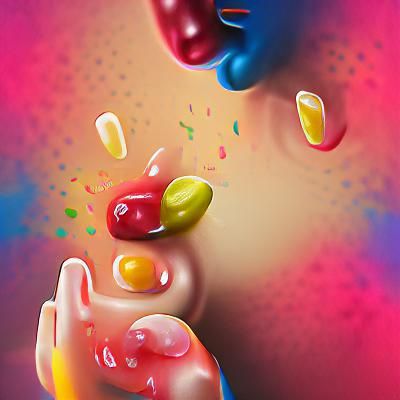 Exploding Jelly Beans: A Colorful Confection