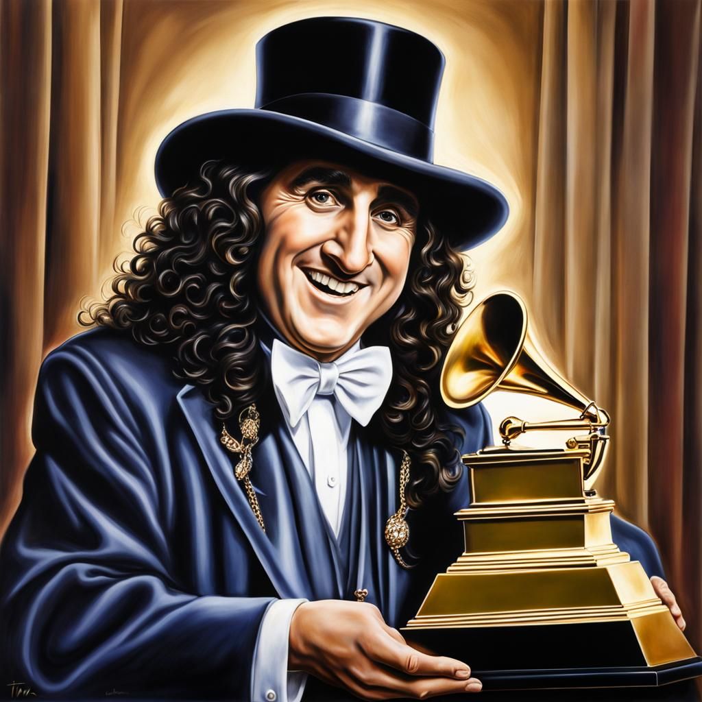 Tiny Tim Wins Grammy: Airbrush Art