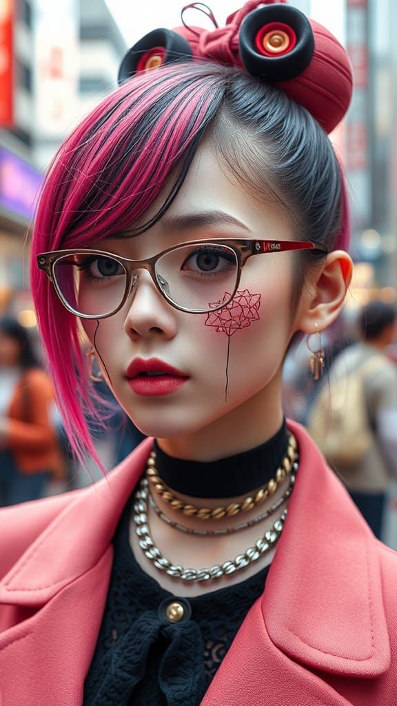Biometric Fashion Model in Harajuku, Tokyo