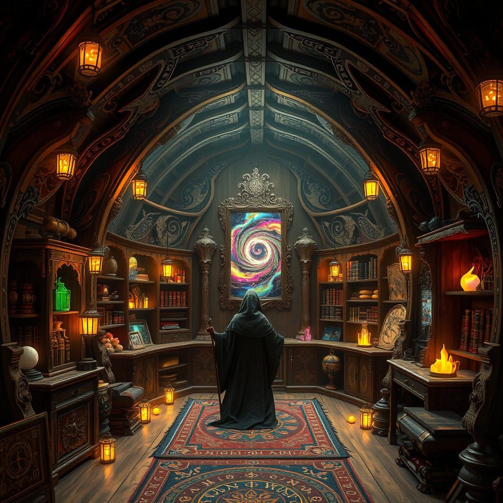 Enchanted Gypsy Caravan with Sorceress