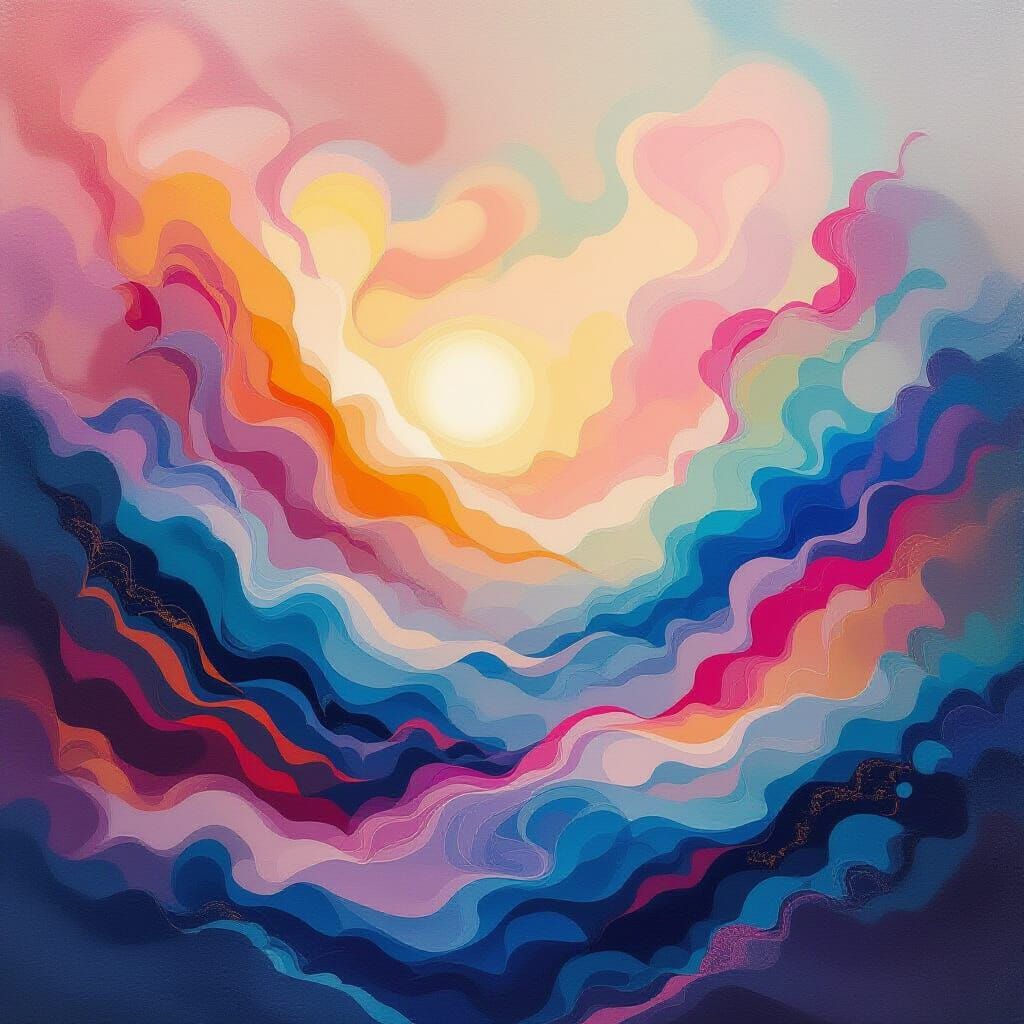 Dreamlike Surreal Scene with Ethereal Lighting