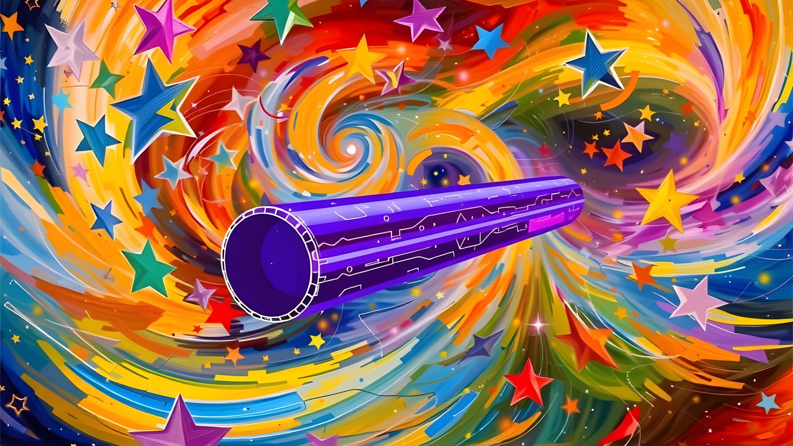 Prolate Cylinder Racing Through a Surrealist Cosmos