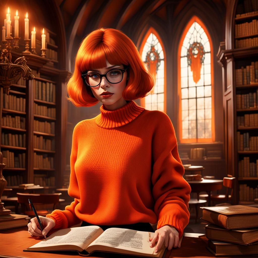 Velma dinkley in haunted library