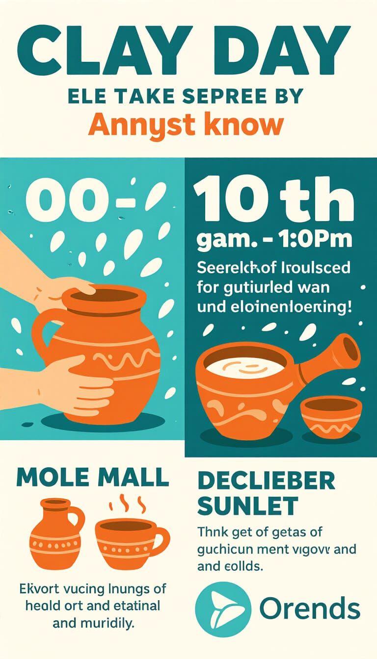 Colorful Clay Sculptures on Display