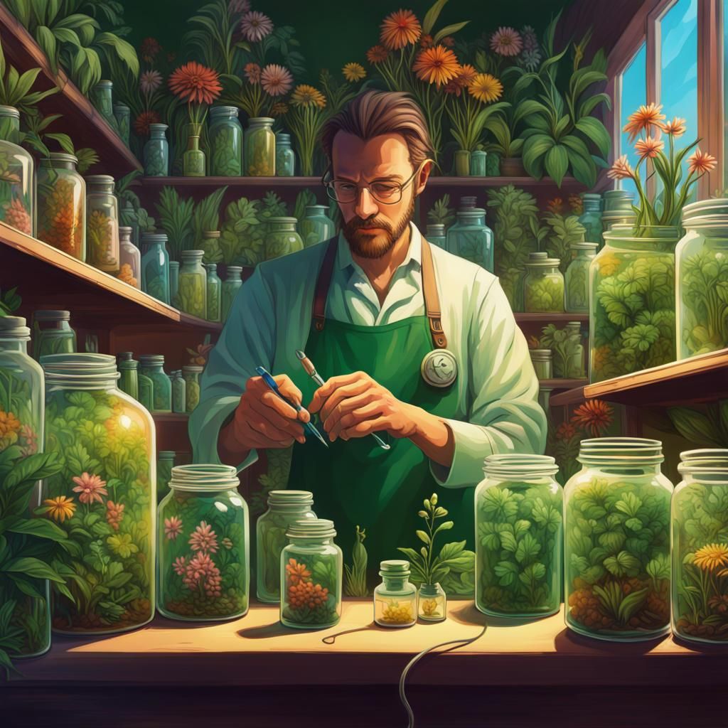Botanist Creates Medicine in Lush Utopia