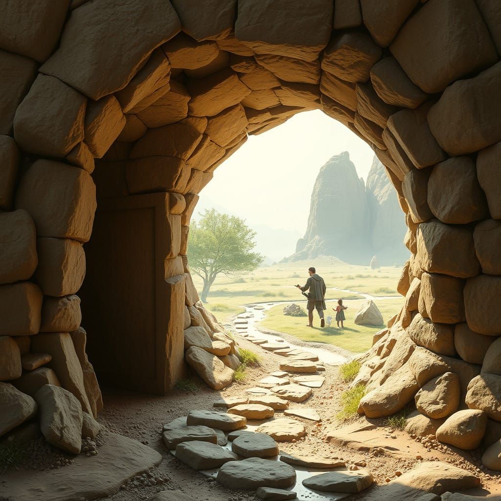 Mysterious Clay Portal Unveils Vibrant New Realm