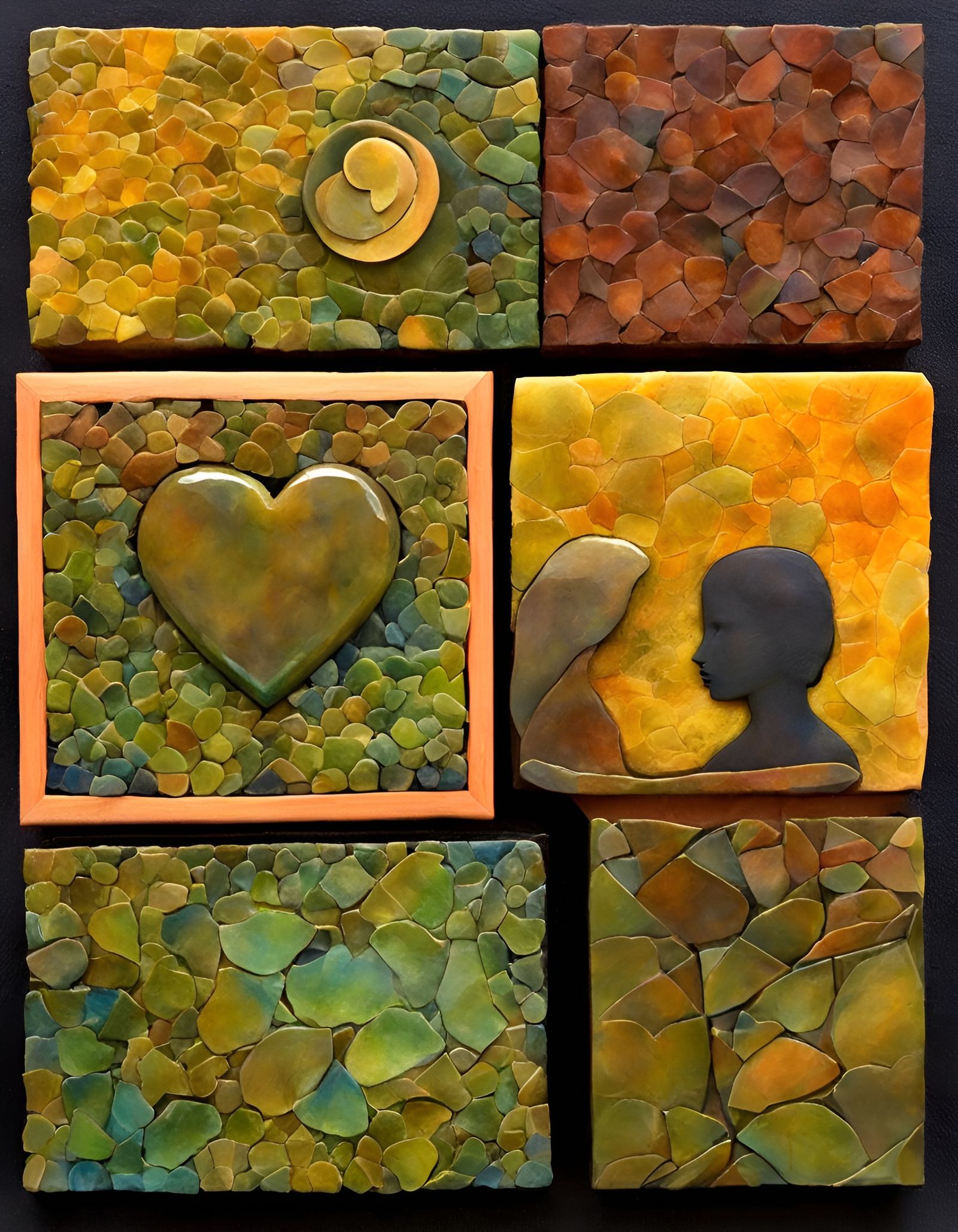 Peaceful Slumber: A Collage Sculpture