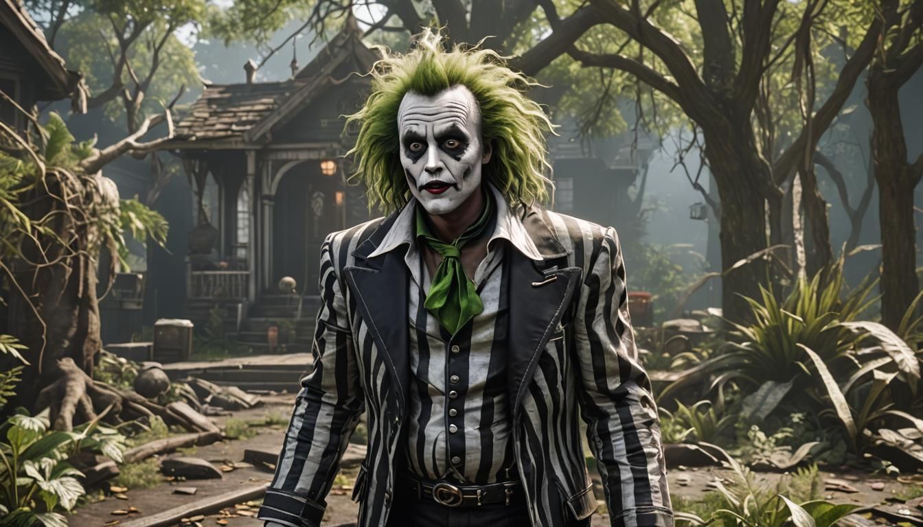 Johnny Depp as Beetlejuice.