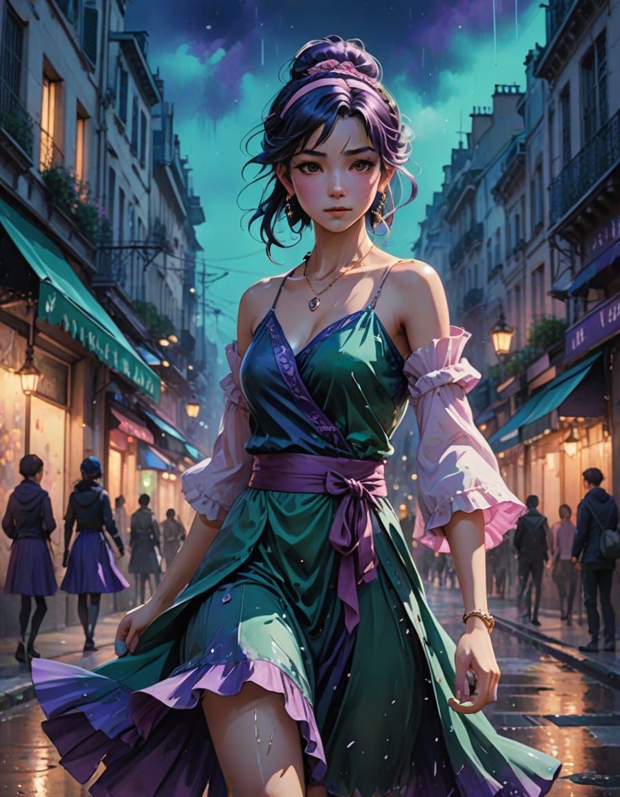 La Esmeralda in Parisian Twilight