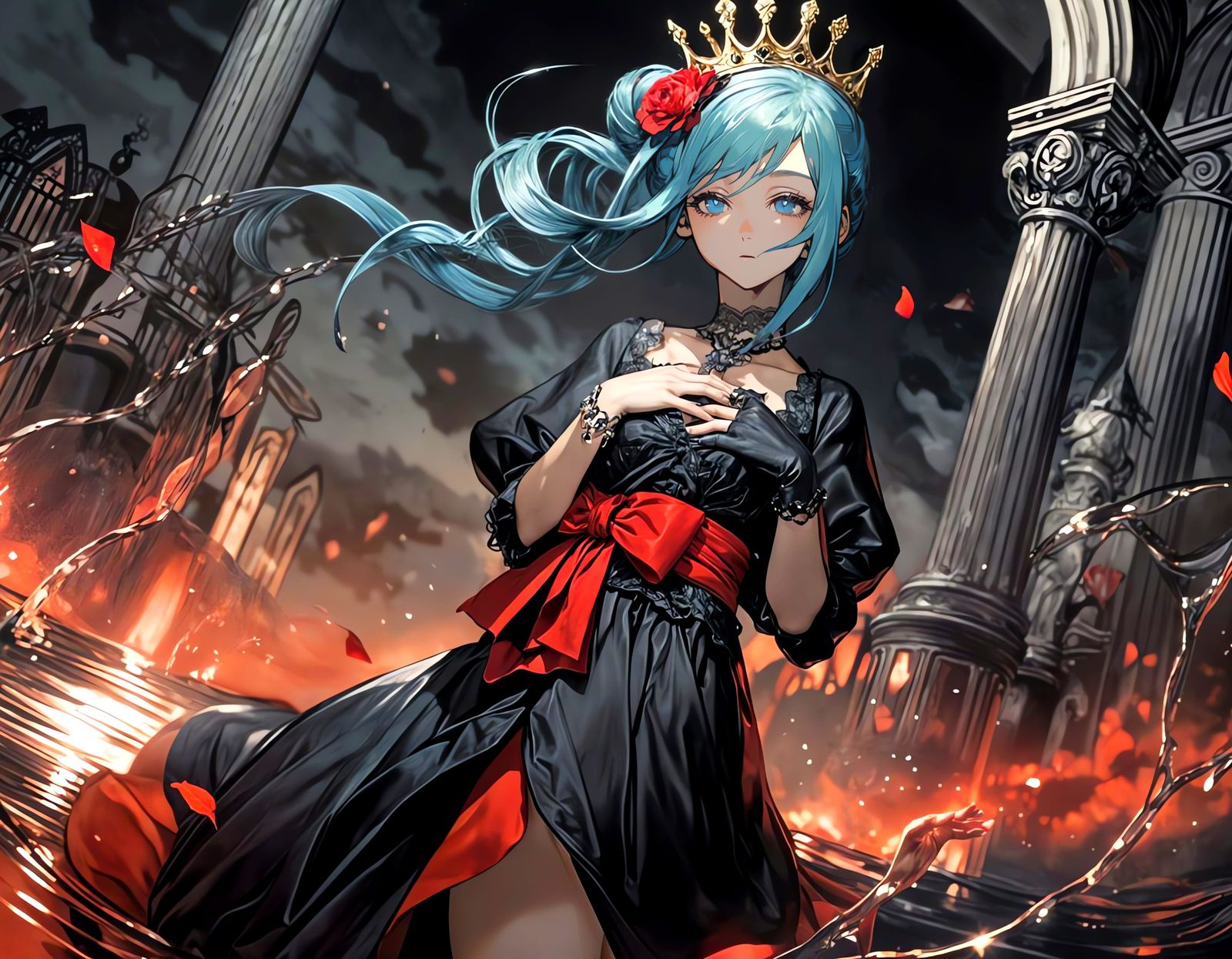 Gothic Queen in Dark Majesty