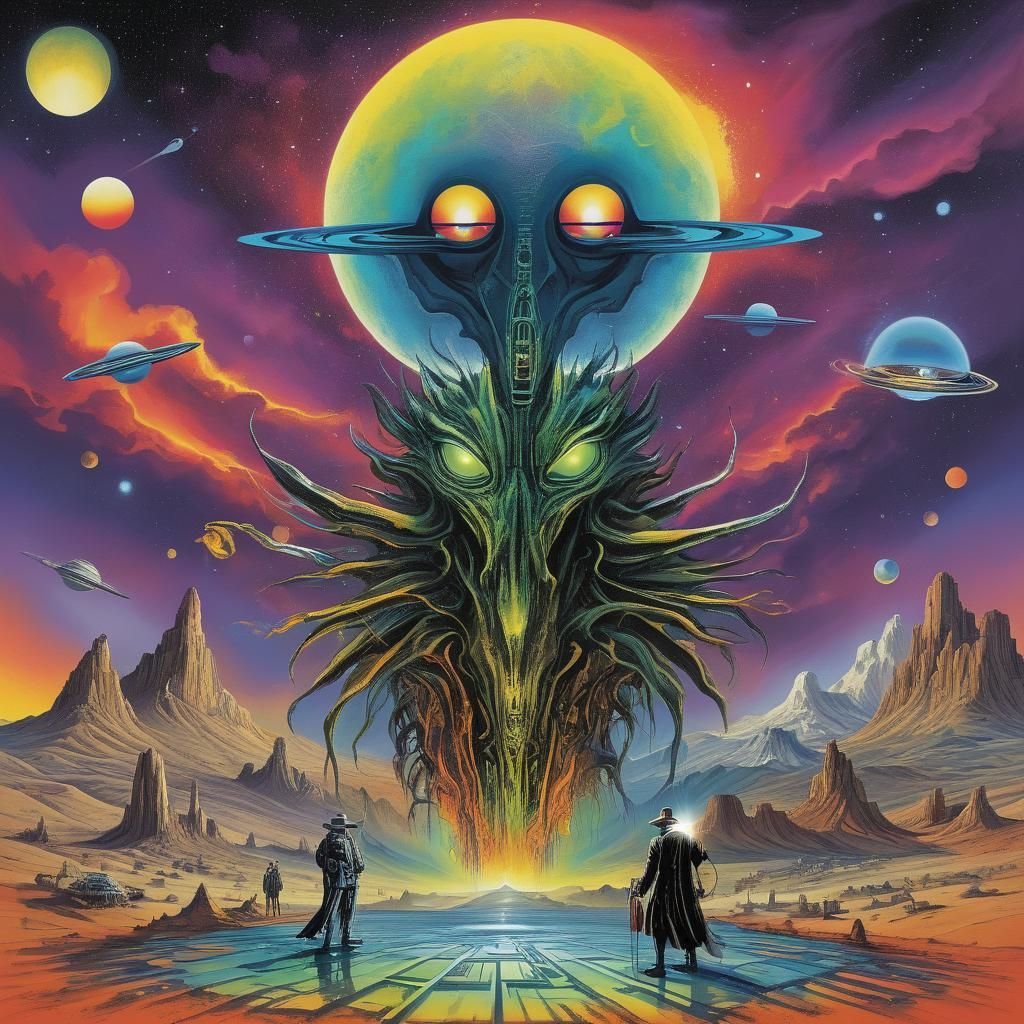 Cyberpunk Dreamscape: Chrome Mylar on Quantum Level